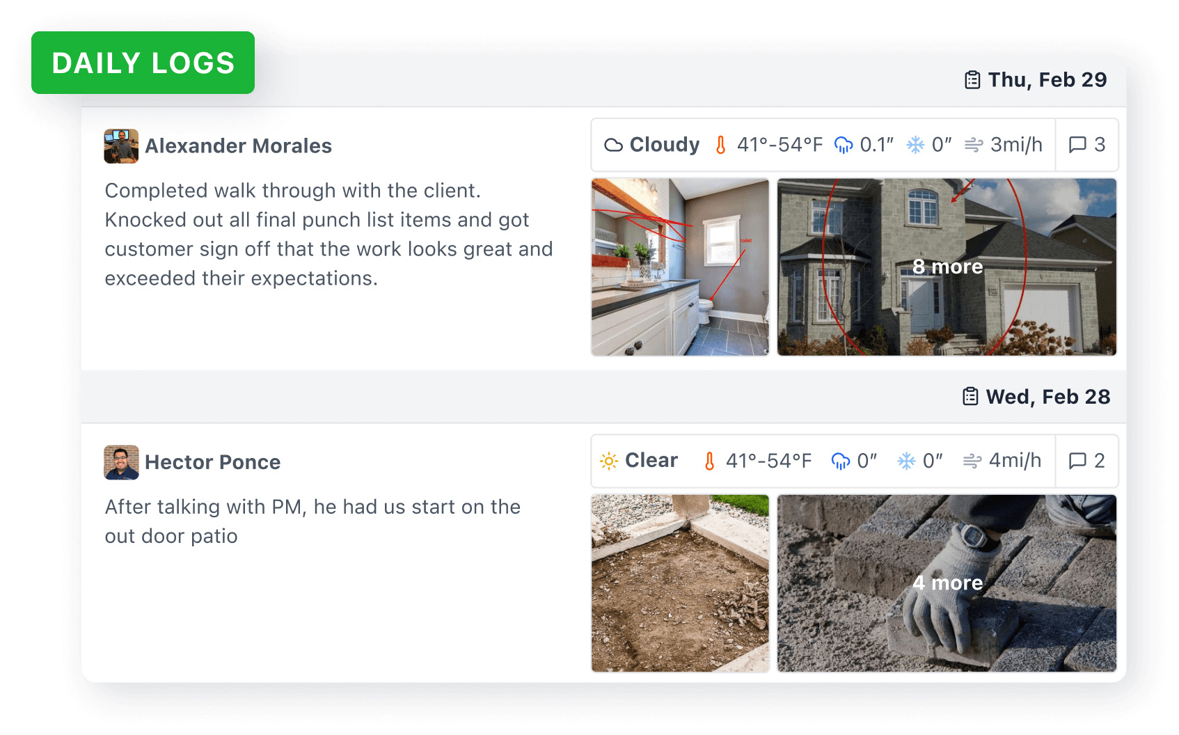 JobTread Daily Logs